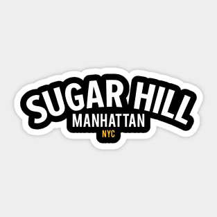 New York Manhattan Sugar Hill - Sugar Hill Logo - Sugar Hill Style Sticker